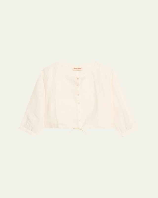 New Jinny Linen Crop BLouse